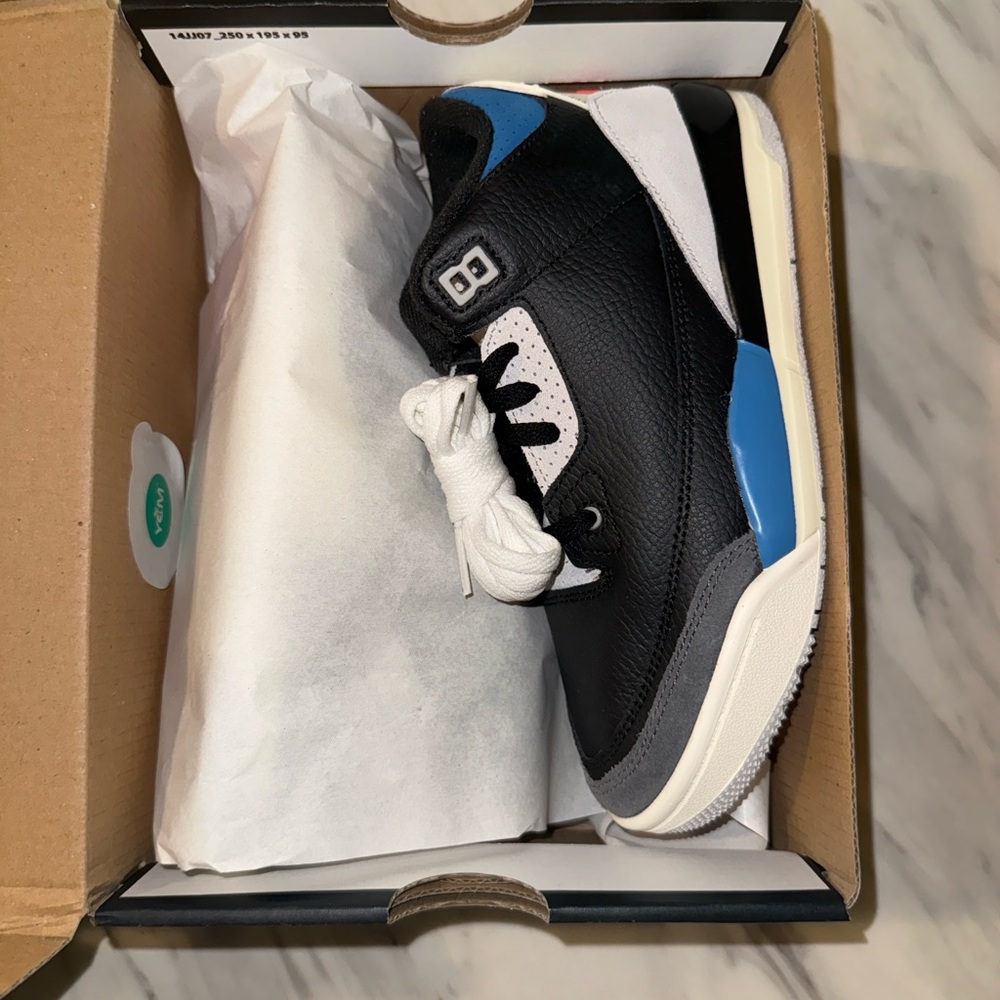 Jordan Kids Sneakers Black and Blue